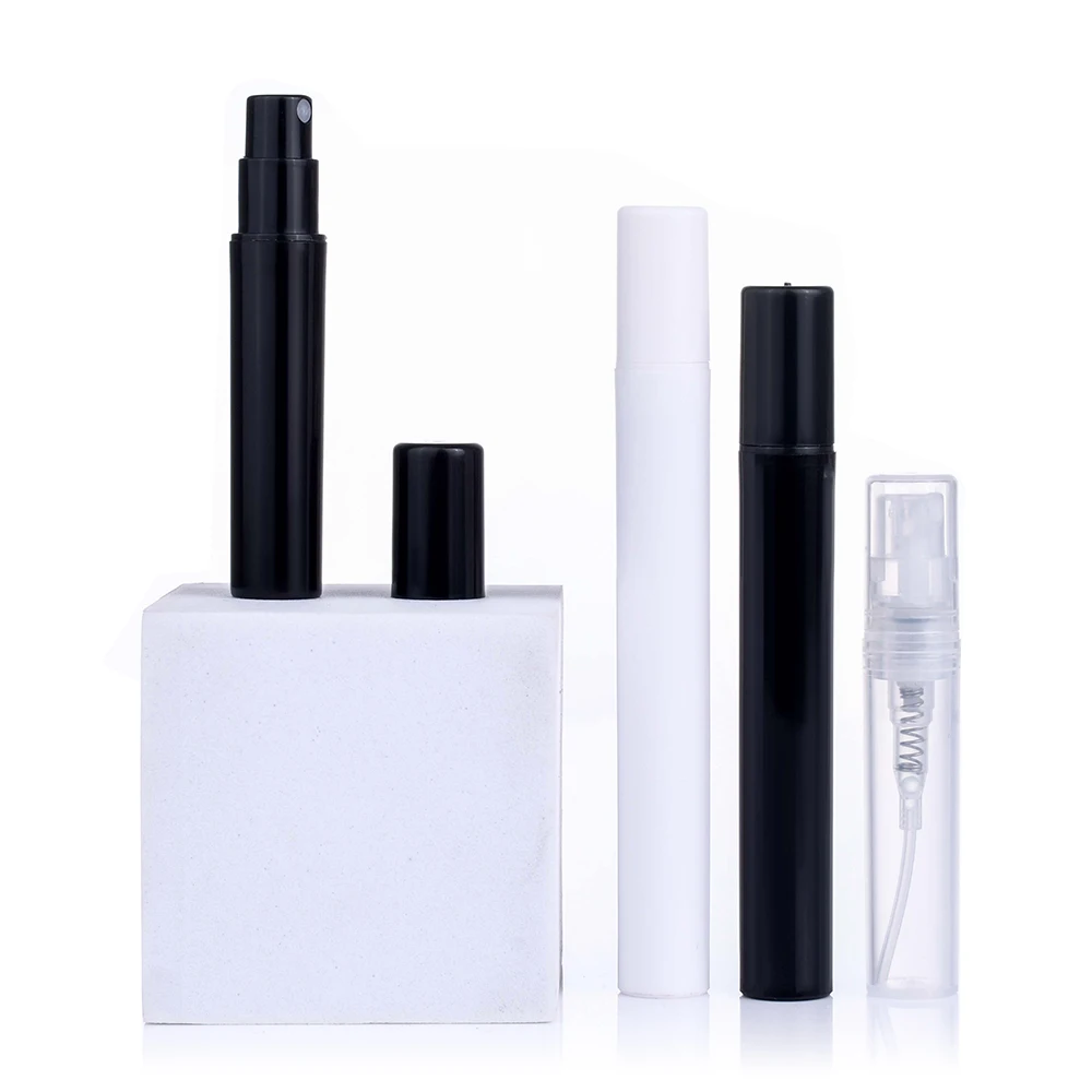 Empty Plastic Perfume Bottles 2ml 3ml 4ml 5ml Sample Test Atomizer Small Pocket Spray Bottle For Fragrant Tester Packing Stock