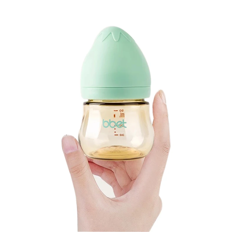 2023 new design 3 in 1 customised logo bpa free baby bottle for breast milk with pasifier