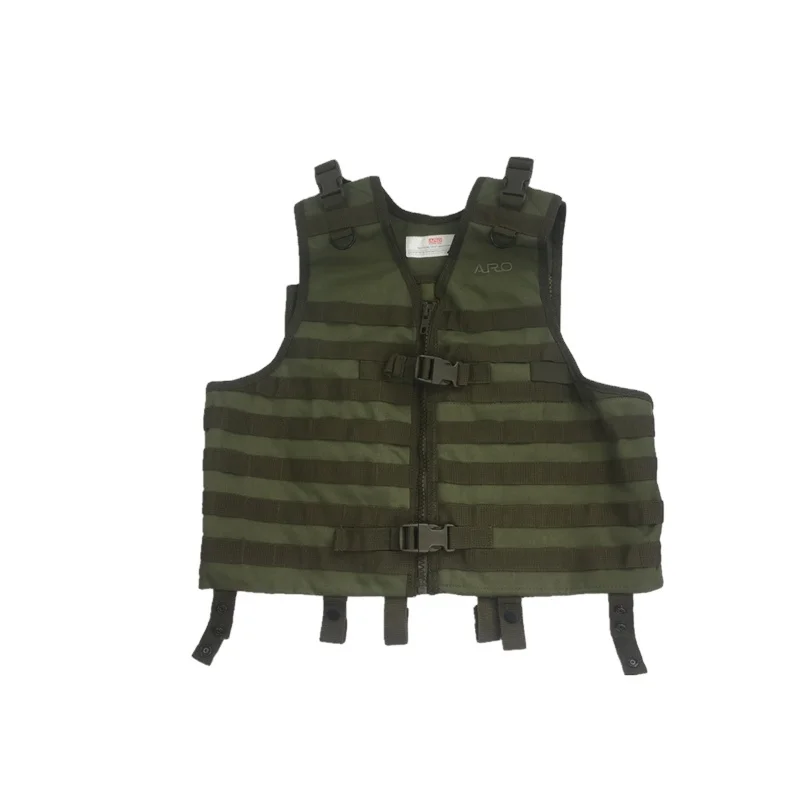 Olive Green Multifunctional Tactical Combat Training Paintball Game Vest with hydration water bladder
