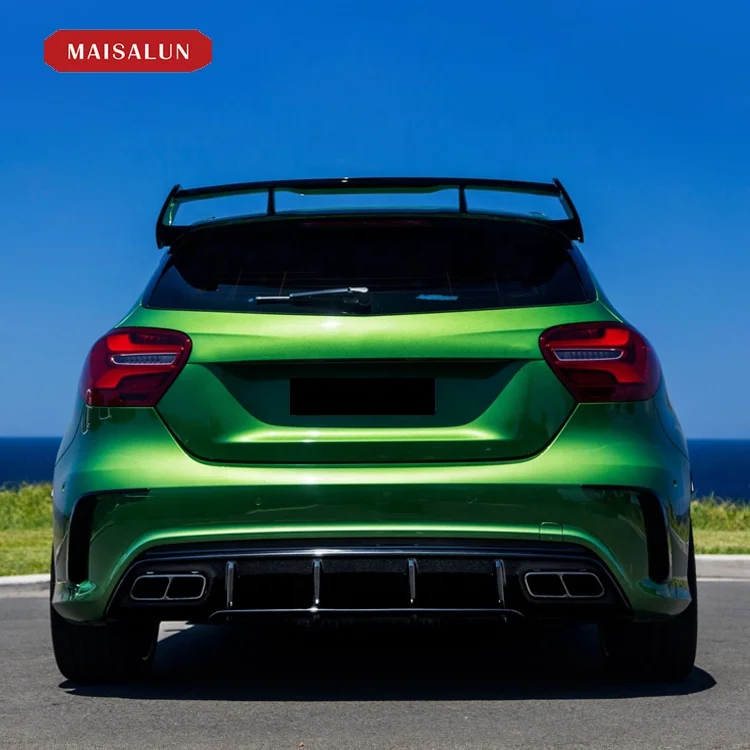 Auto Parts A45 AMG bodykit Bodykit for Mercedes Benz A-Class GLA W176 Front Bumper Rear Diffuser Side Skirt Hood 2016-2018