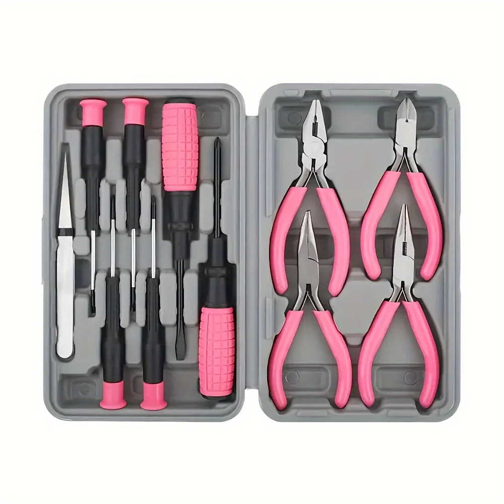 Professional 6-Piece Micro Mini Stainless Steel Jewelry Pliers Set Best DIY Nylon Jewellery Making Tools