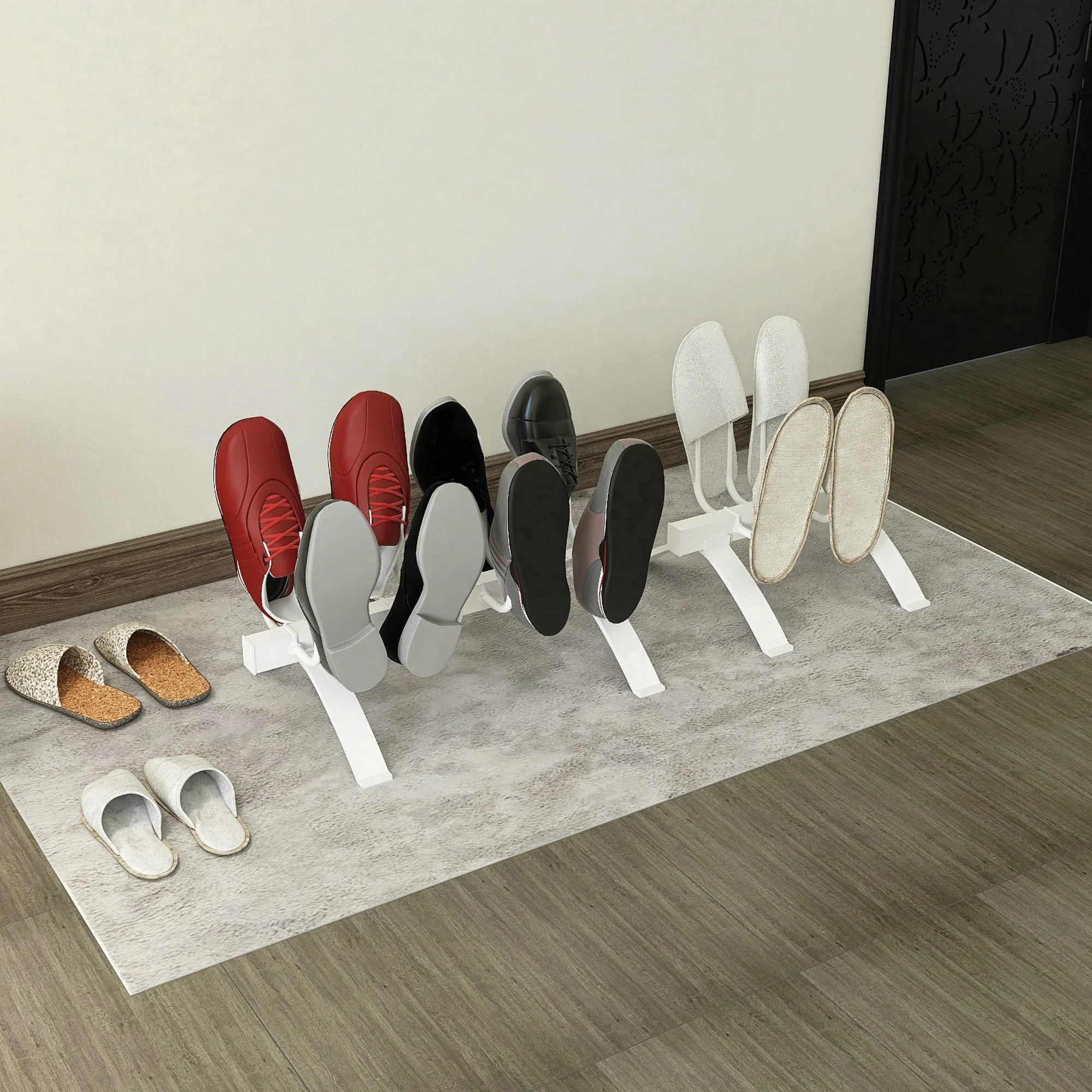 EVIA free standing aluminum ski boot dryer