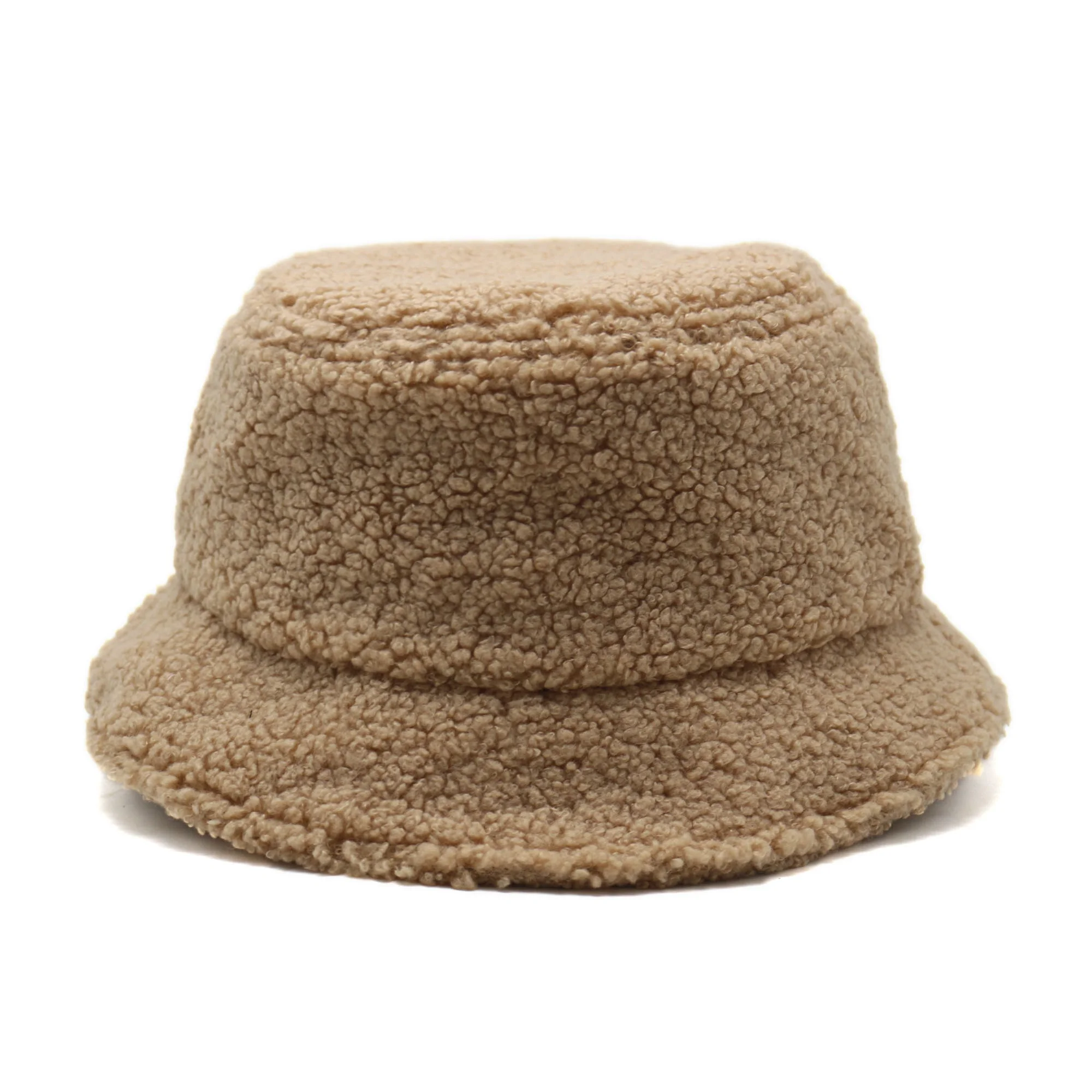 Wholesale alpaca wool warm winter bucket hat with custom  different style logos