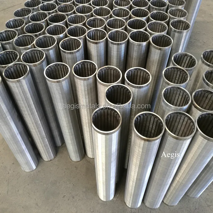 304 Stainless Steel V Wire Wrapped Wedge Filter Pipe/ Water Well Screen/Johnson Tube Screen
