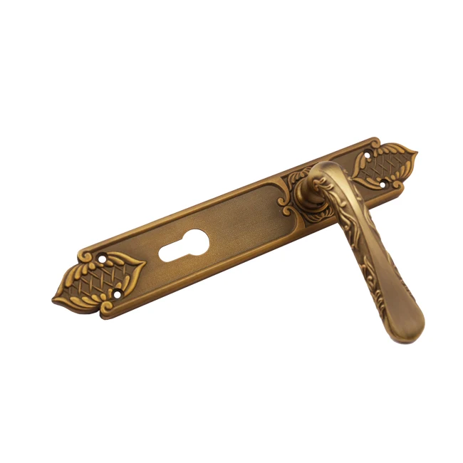 Classic 85 F363-A363 Iron Lock Plate and Aluminium Door Handle