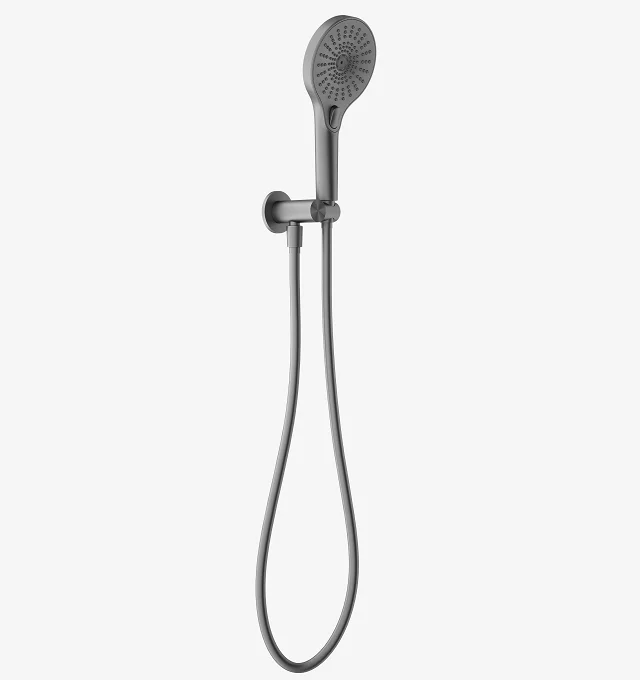 European Style Antique Design Wall Mounted Single Hole Gun Metal Grey Bathroom Handheld Shower Faucet