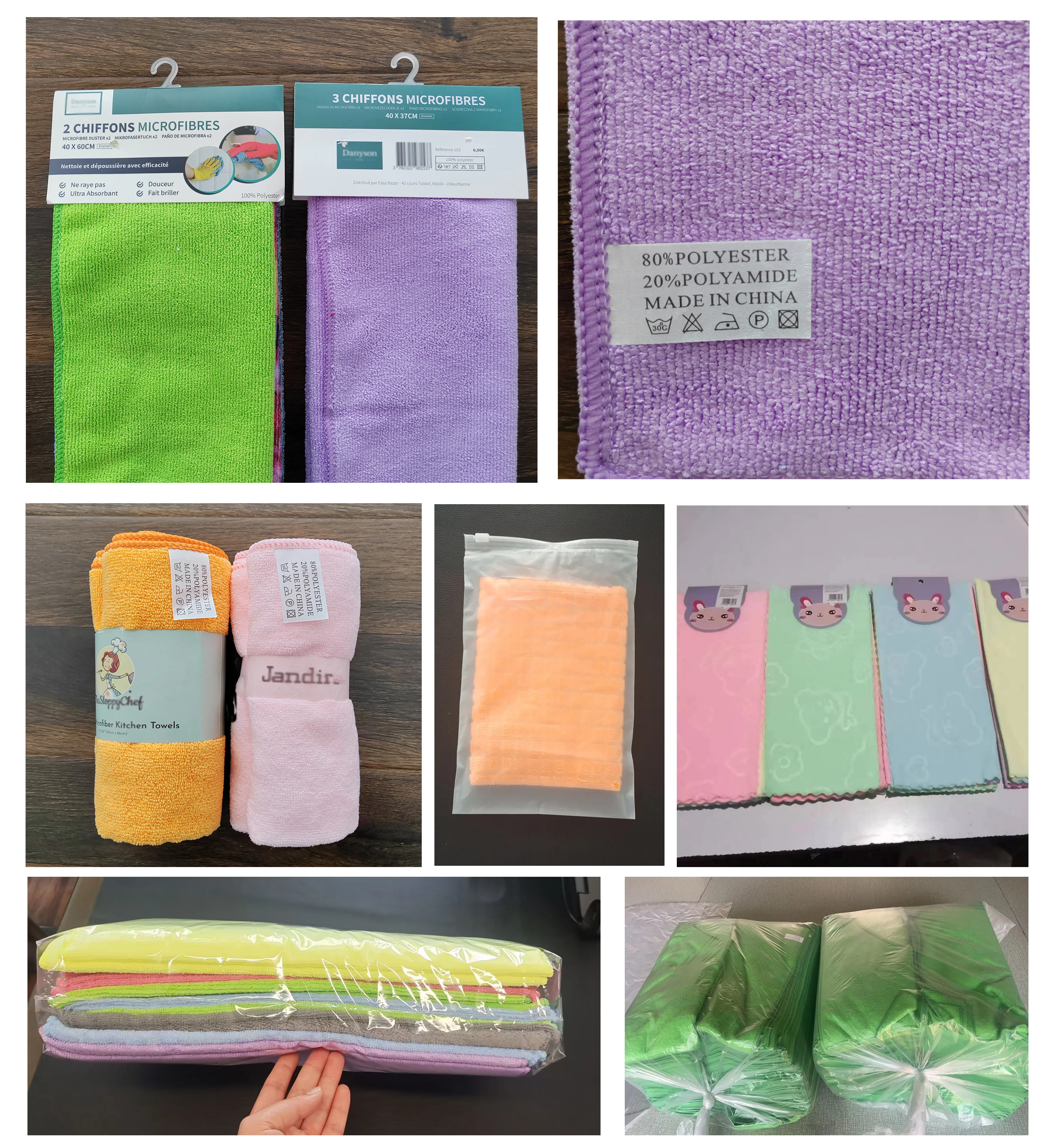 premium 350gsm Car Wash Towel Microfiber Cleaning Cloth 40*40cm