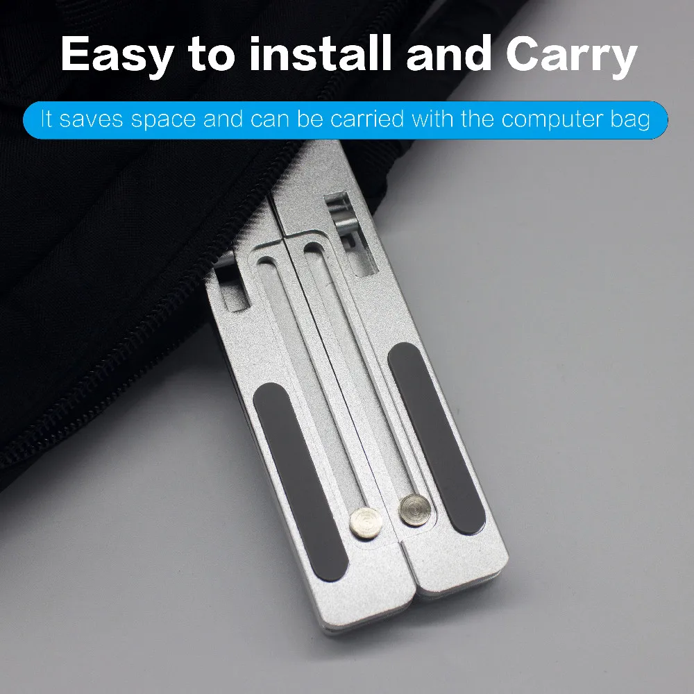 Ergonomic adjustable portable aluminum alloy laptop stand foldable desktop laptop holder adjust notebook bracket for macbook