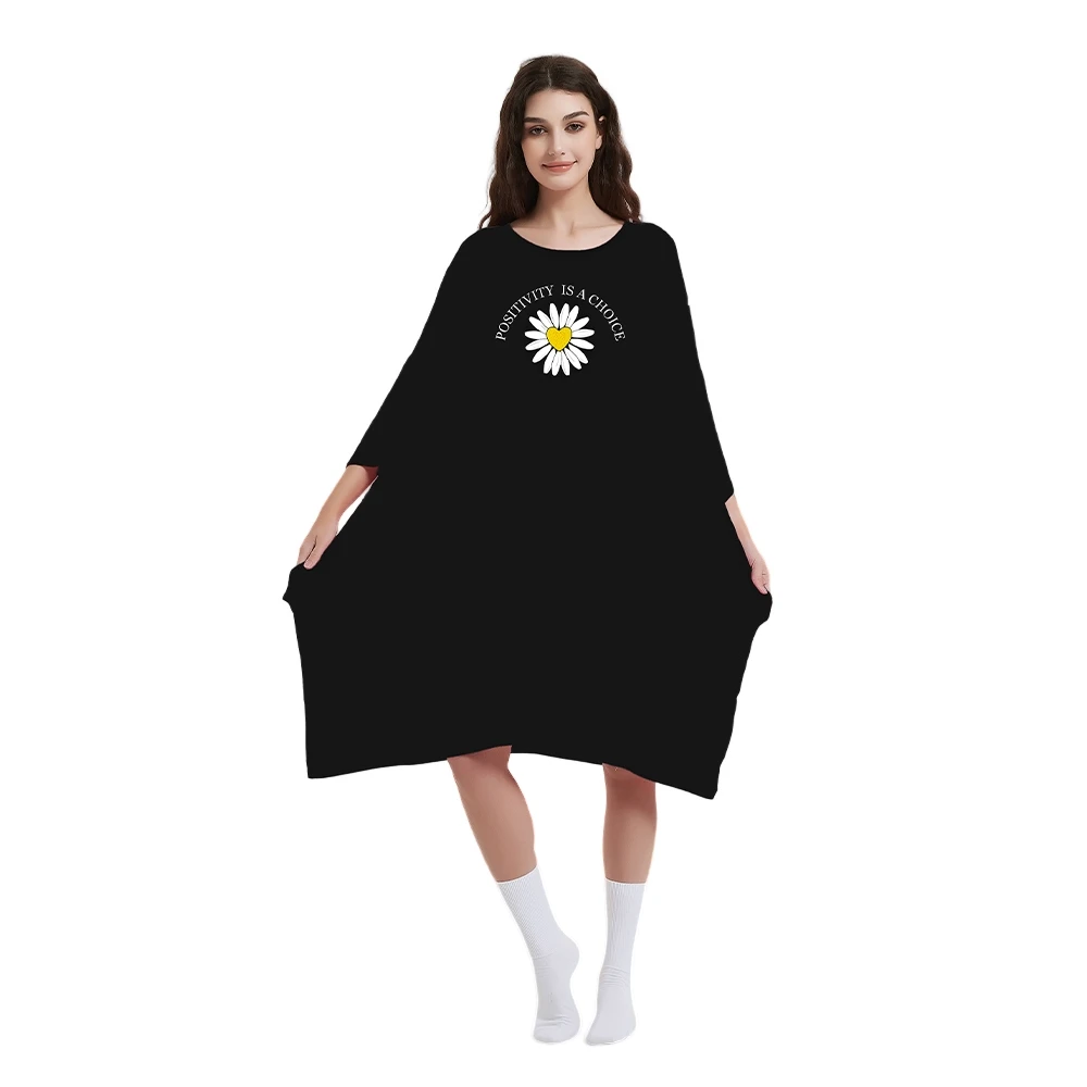 New Arrival Soft Bamboo Pajamas Night Oversize T-Shirt Sleepwear Sleep Dress Nightgowns Women Sleep Tee