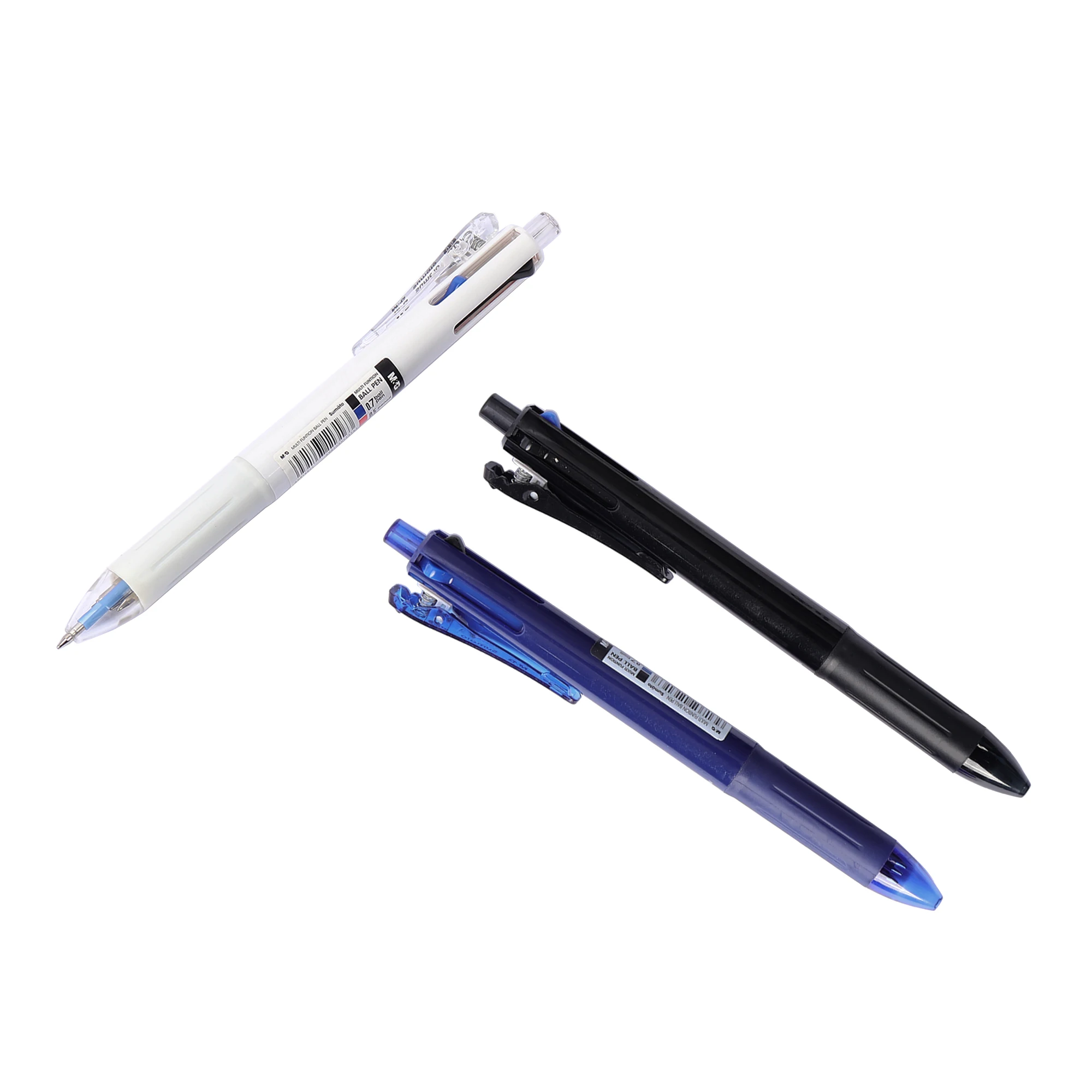 Custom 3 Color Pen in One Multi-colored Ballpoint Pen Multi-function ball Pen and Mechanical Pencil with Logo