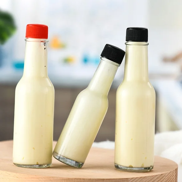 Spot annual new hot 90ml150ml250ml sushi sauce, ketchup, soy sauce vinegar, salad kitchen storage glass bottles