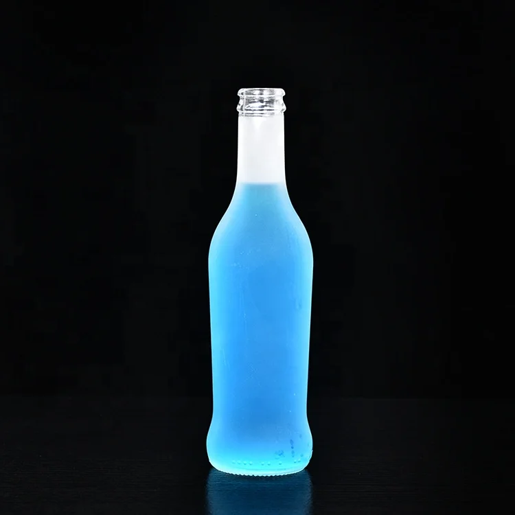 stock high quality 275ml soda drink glass bottle with crown cap for sale