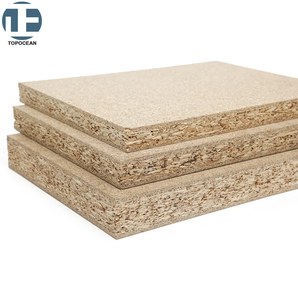 TOPOCEAN Manufacturer Supply Moisture-Proof 16/18/25mm Chipboard Wardrobe Furniture Melamine Particle Board sheet