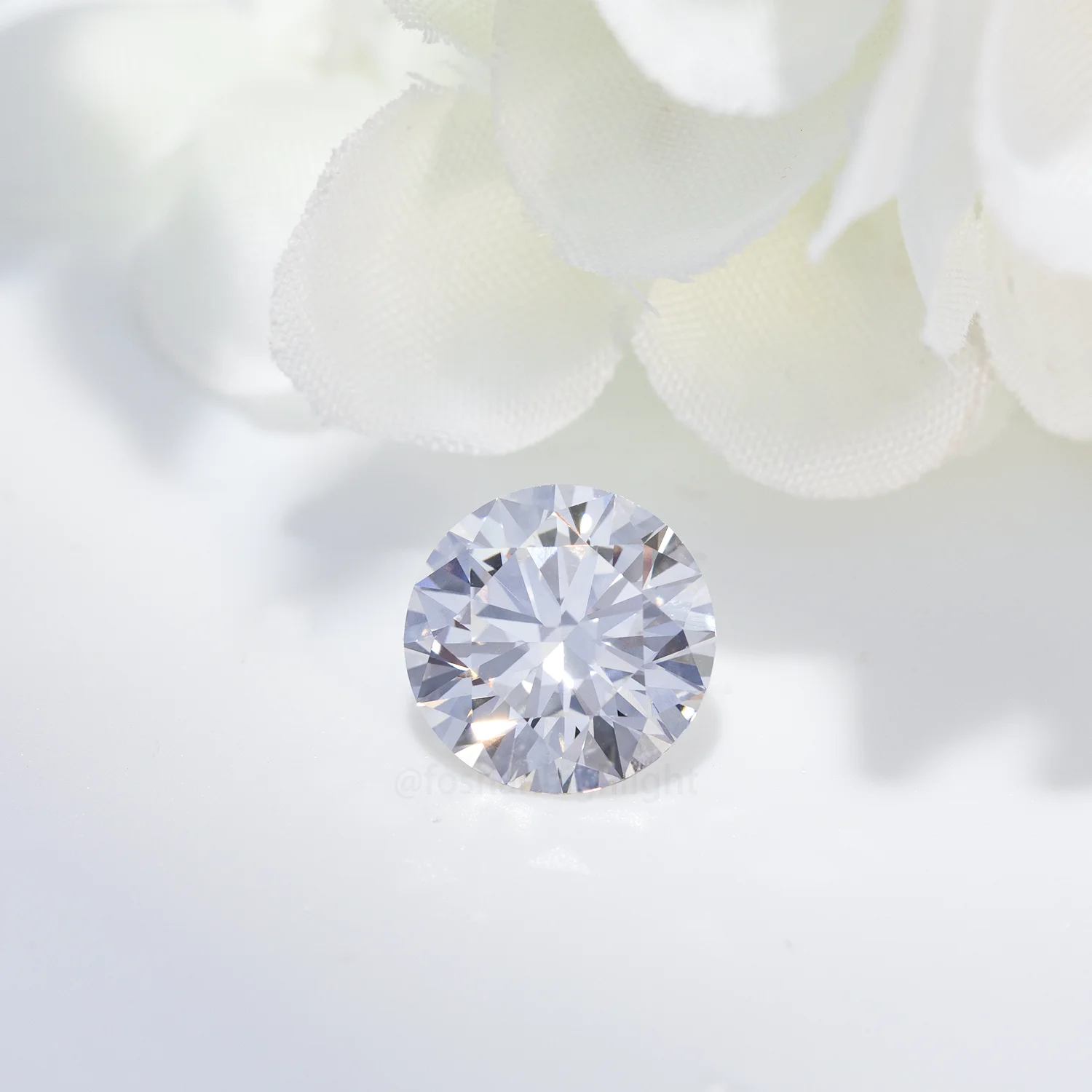 2 карат круглые блестящие вырезанные лабораторные алмазы CVD свободные бриллианты настоящие