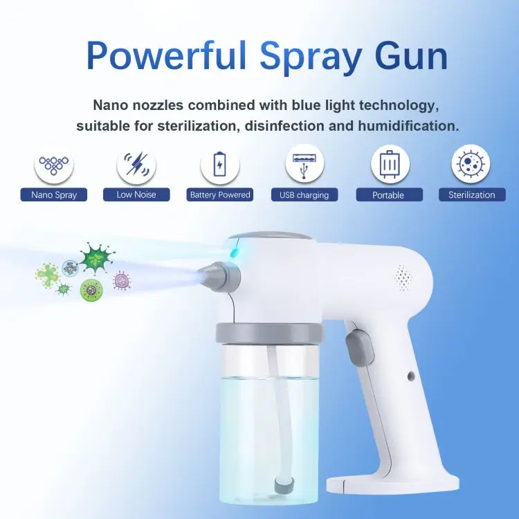 
rechargeable nano Steam spray gun Touch screen nano sterilizer steam gun desinfectent vaporizer machine nano vaporizador 