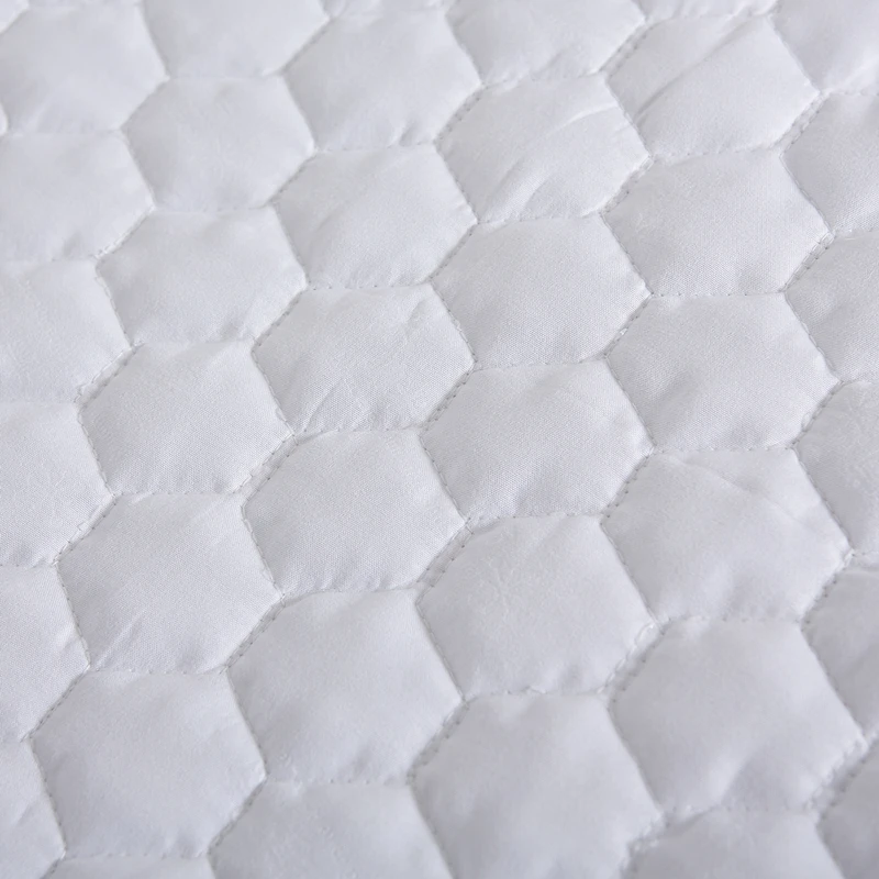 100% Polyester Fabric Waterproof Mattress Protector With Around Elastic