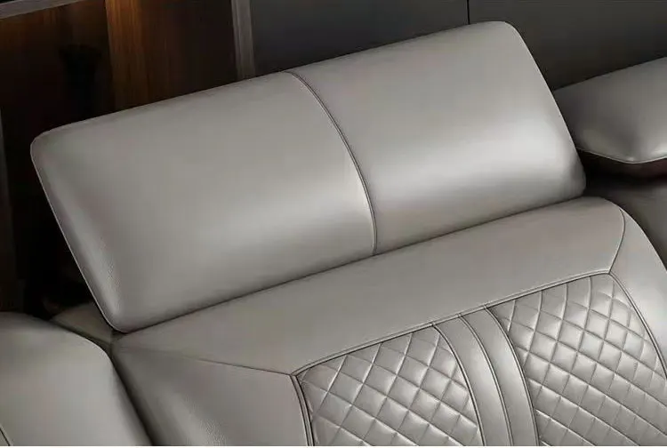 Leisure Modular Leather Sofa Comfortable Durable Deep Home Sofa Set Furniture