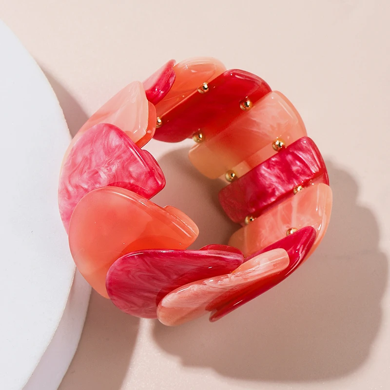 Amber Vintage Custom Design Fashion New Custom Design Resin Marble Bracelet Bangle Wristlet