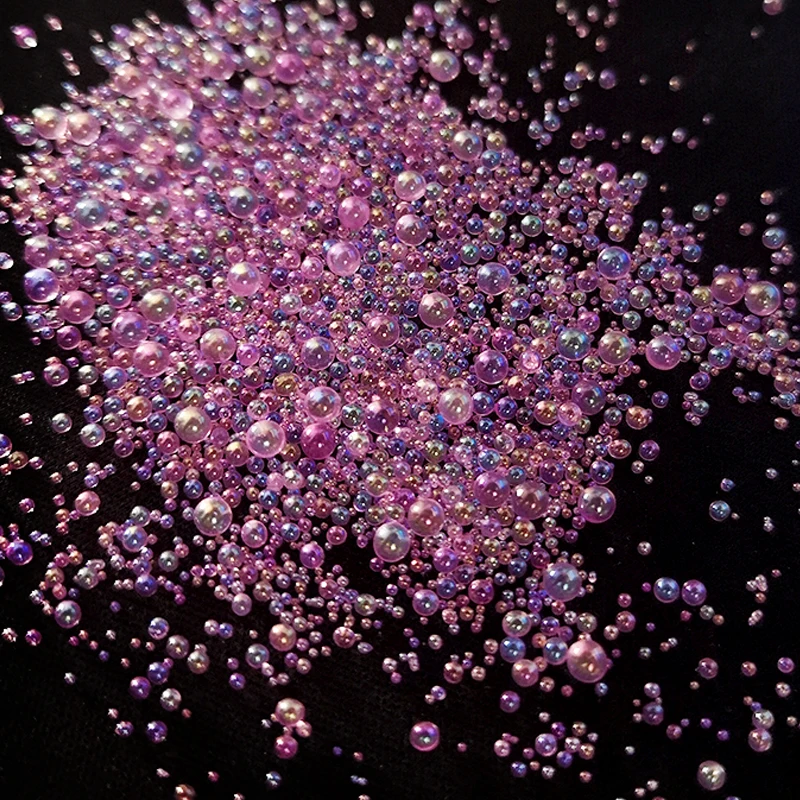 450g Micro Caviar Strass Glass Nail Beads Art 3D Decorations Micro Nail Caviar Pixie Crystals for Nails DIY