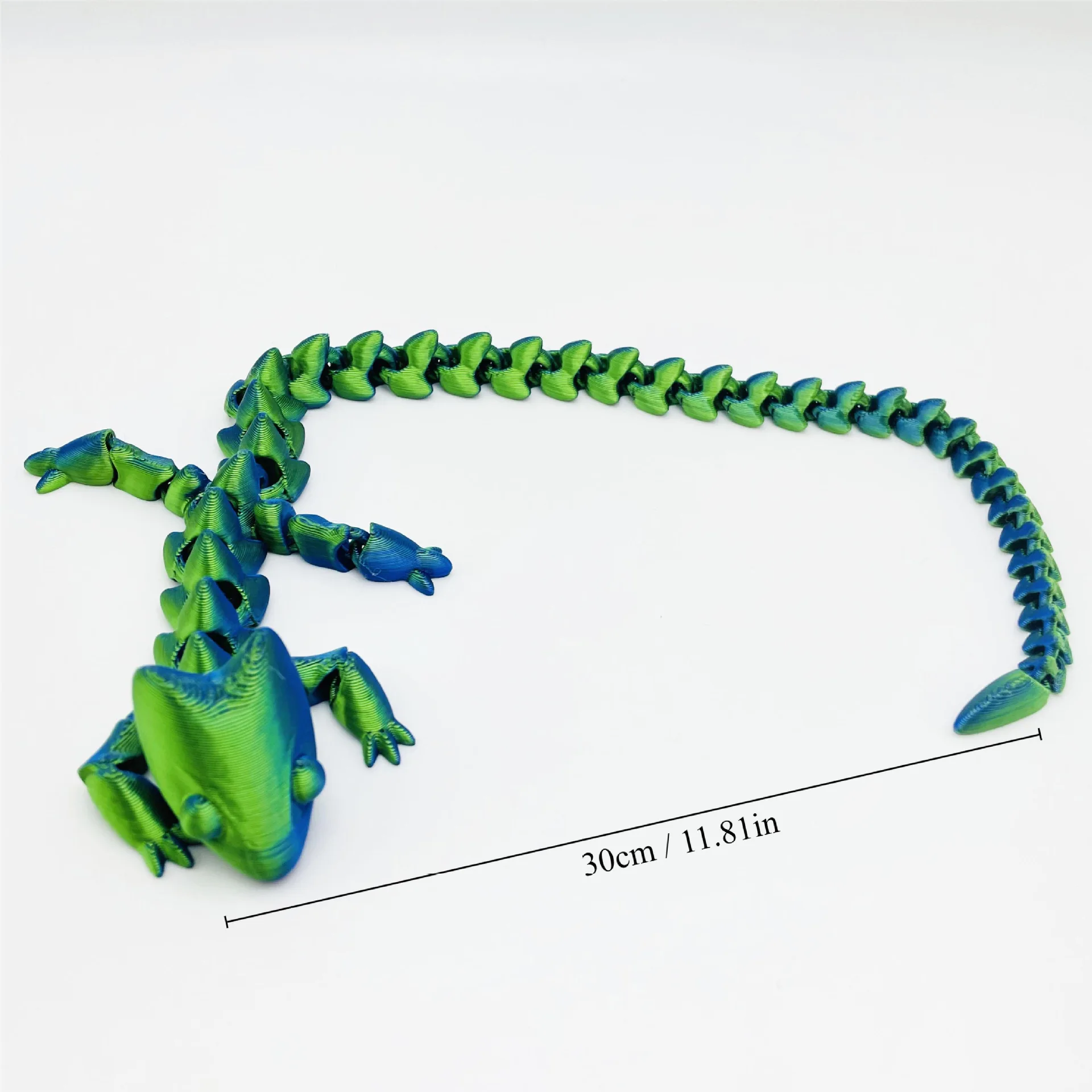new arrival 3d printed crystal dragon movable flexible Articulated Dragon Fidget toy for kids gift