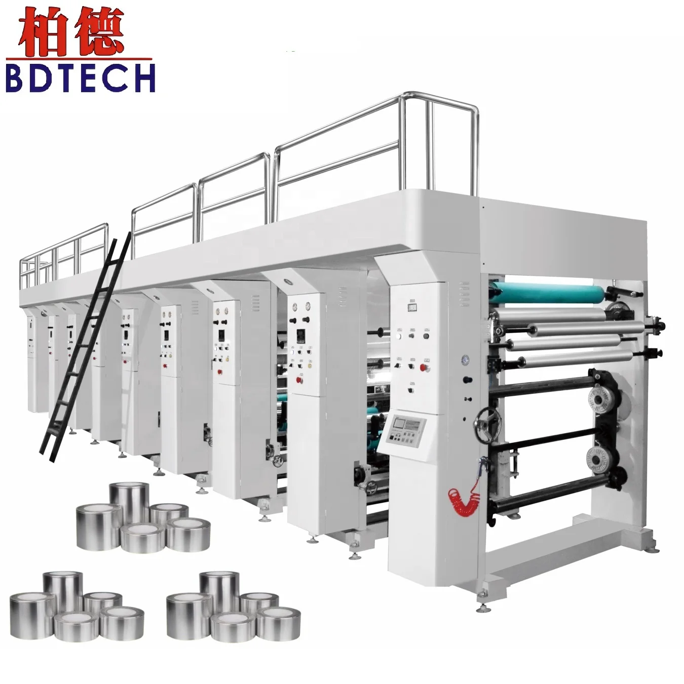 Normal Shaft Type Roll Plastic Film,Non-Woven,Thin With Speed 100m/Min Gravure Printing Machine