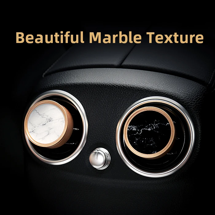 
Car air vent refreshner marble aromatherapy for car accessories interior decorative gift set with Gift Box Packaging car perfume 