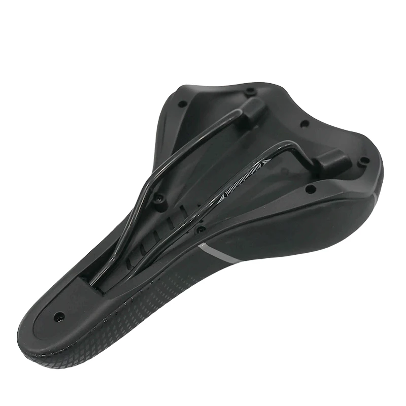 Custom Air Comfort Bike Saddle Waterproof Mountain Bike Seat Outdoor Riding Simple Made Leather