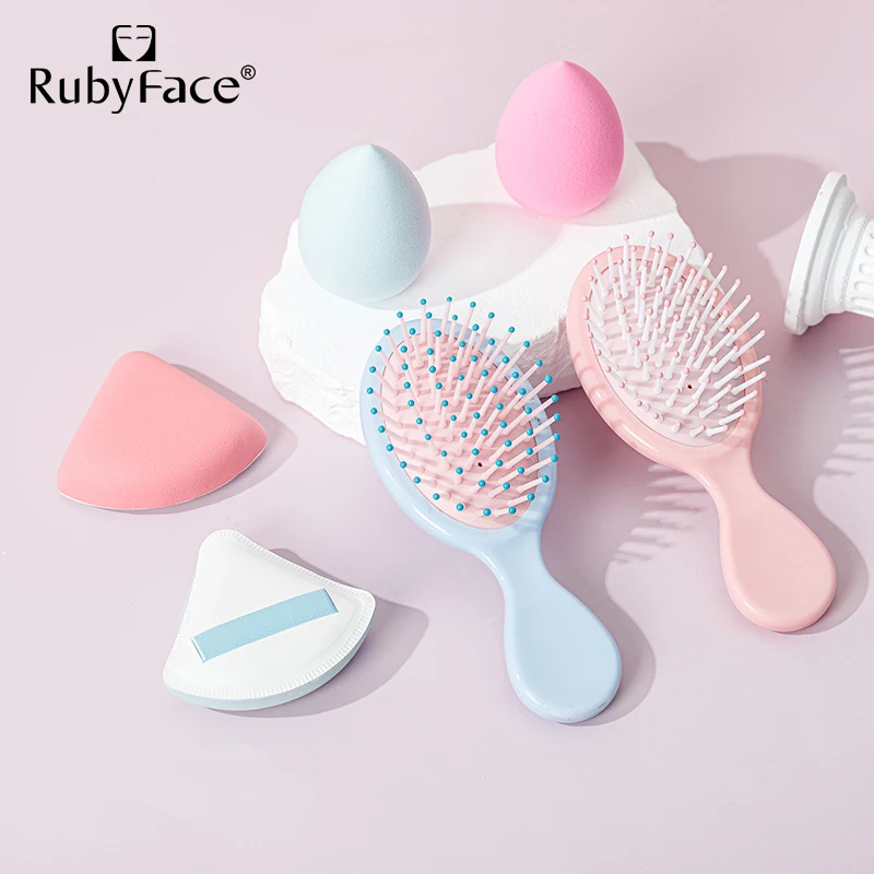 Расческа для волос RubyFace 3 шт. макияжа