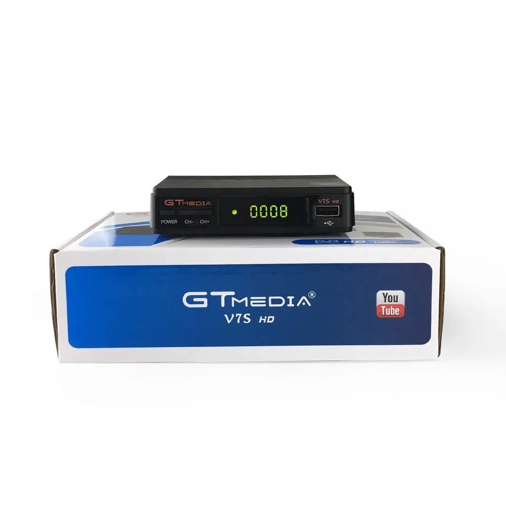  Обновленная версия GTMedia V7S HD DVB S2X V7 Full 1080P FTA Поддержка CCCAM NEWCAM Youtube Mini H.265 спутниковый
