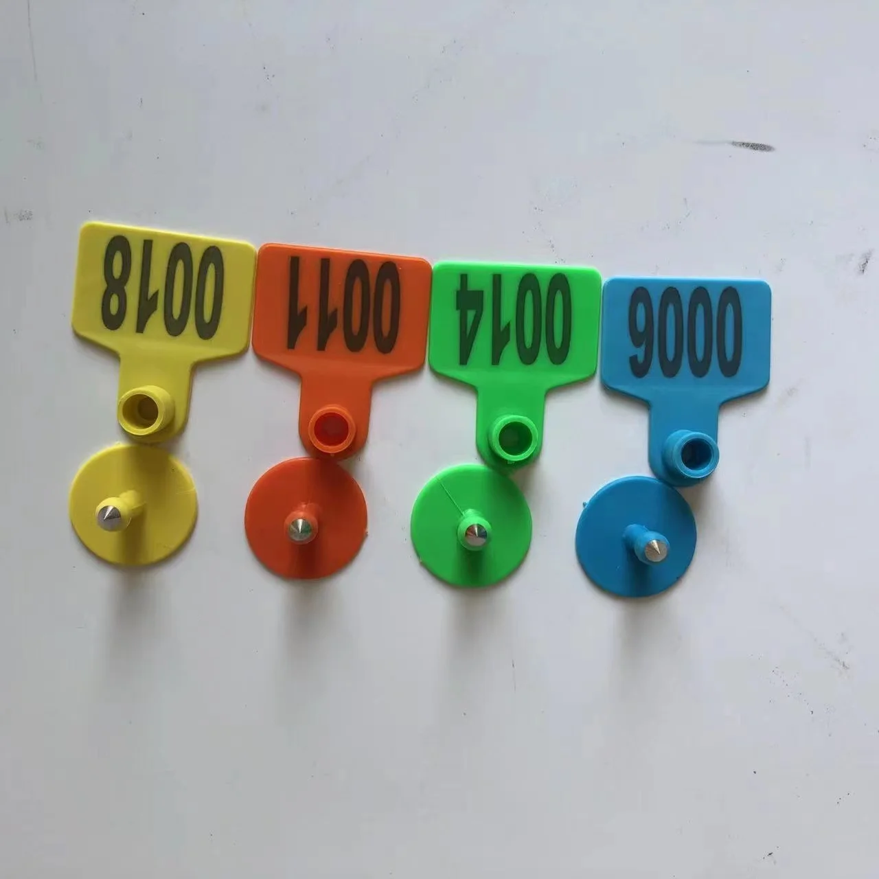 Wholesale   animal  livestock cow pig sheep ear tag  identification number