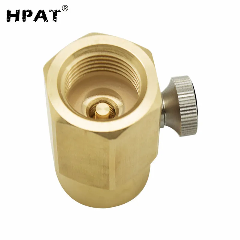 Cylinder Refill Adapter Bleed Valve Used With CGA320/W21.8 Connector For Soda Maker