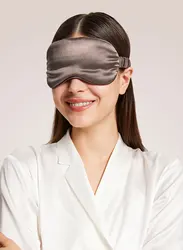 6A Grade Natural Mulberry EyeMask for Gift set 22momme Silk Glossy Silk Eye Mask for Sleeping