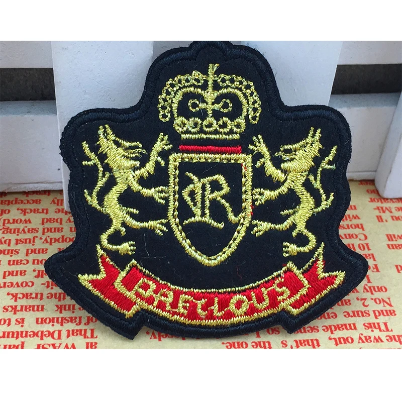 Wholesale Patches Embroidery Iron on Badges Custom for Jackets