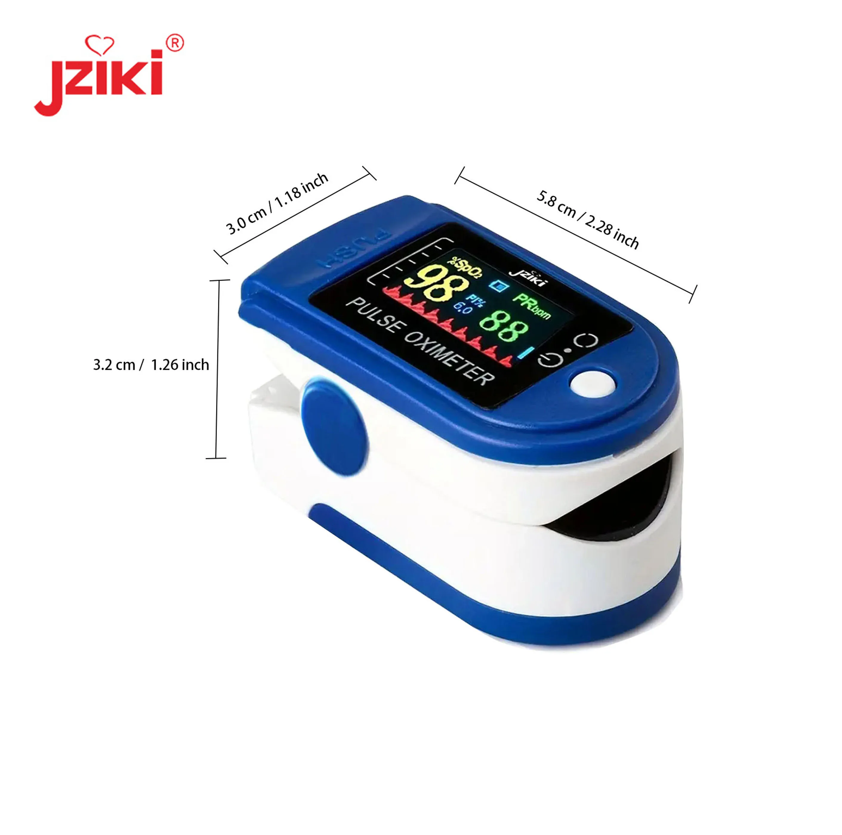 Best Selling TFT Finger Pulse Oximeter Fingertip Accurate SPO2 Pulse Reading, Pulse OX with Carrying Bag and Lanyard for Medical