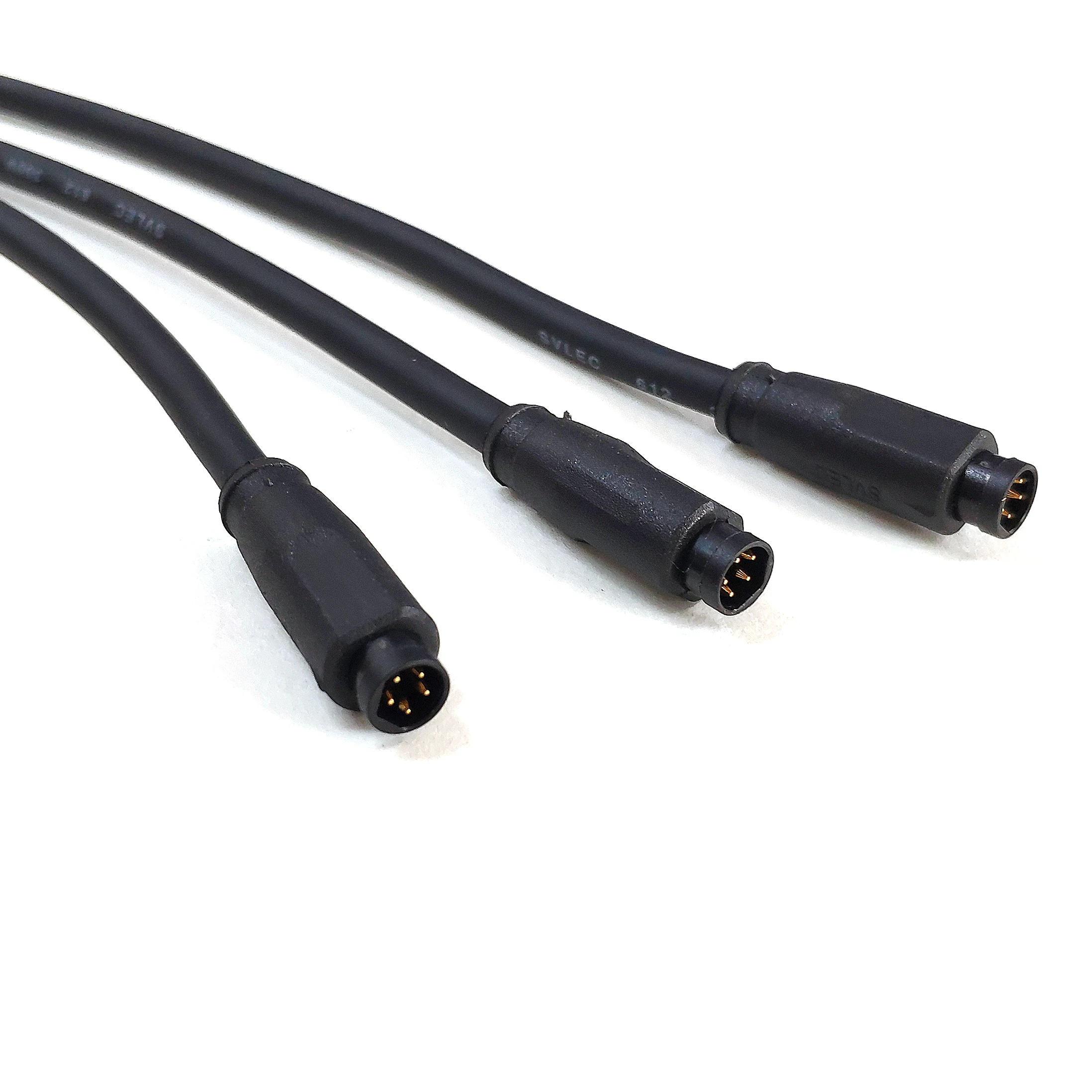 SVLEC M8 5 pole connector B code with PVC wire harness for electric drum