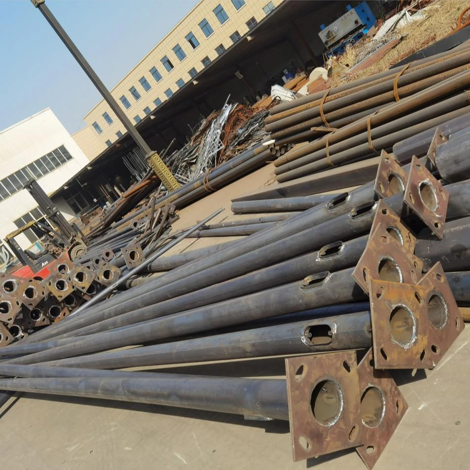 
Steel Galvanized Street Lamp Poles Double Arm Lighting Column Customised Exploration 3m - 35m Round Tapered 2 Years,2-year 180 