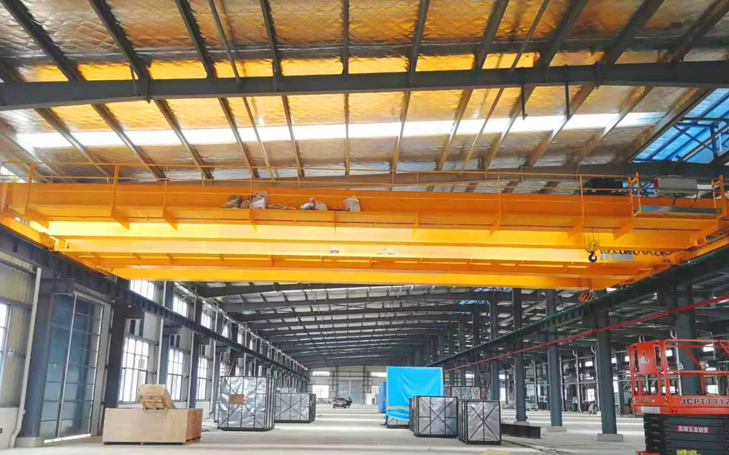 Customized hot sale double beam industry overhead crane 50ton 200ton Marble rtg crane monorail free standing crane