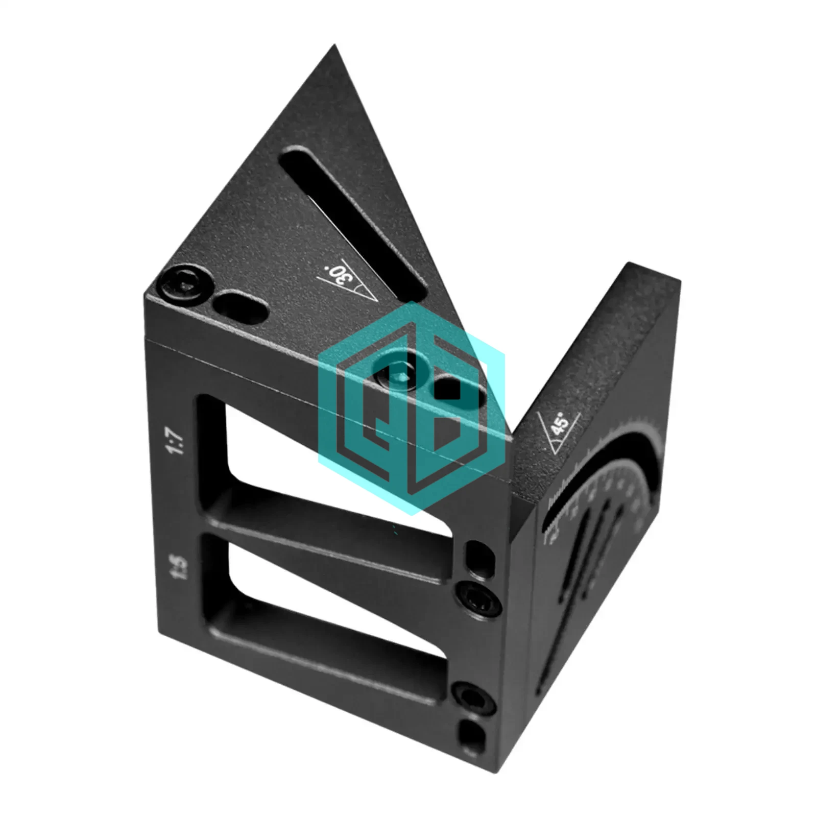 CNC Machining Anodized Steel Parts Metal Milling Square Ruler Square Protractor Carpenter Tools with High Quality Aluminum