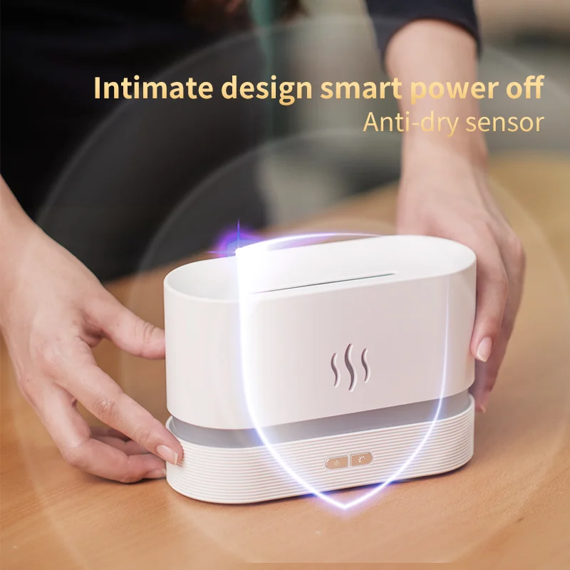 2022 Room Humidifier Aromatherapy Diffuser Wholesaler Flame Led Essential Oil Diffuser