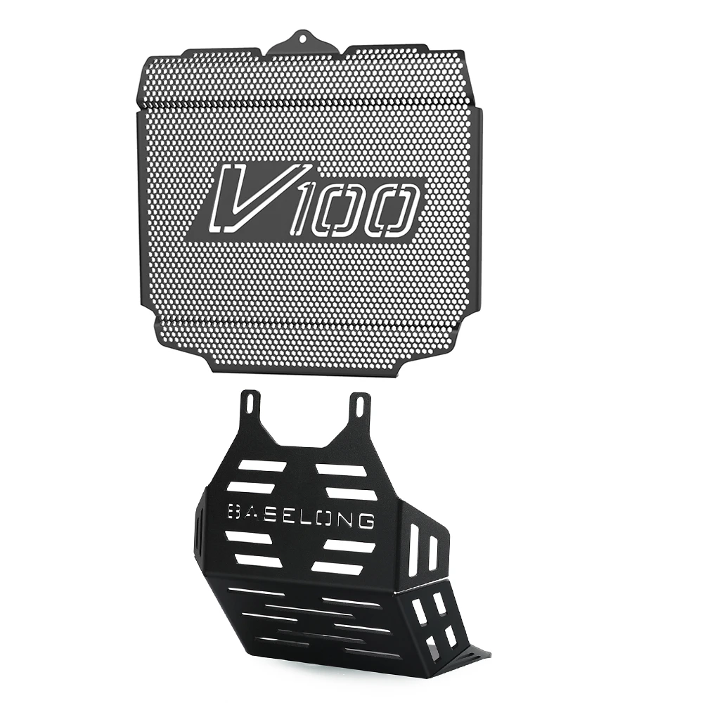 Motorcycle Radiator Guard Grill Cover For Moto Guzzi V100 Mandello / Aviazione Navale / S 2022 - 2025 Cylinder Head Engine Guard