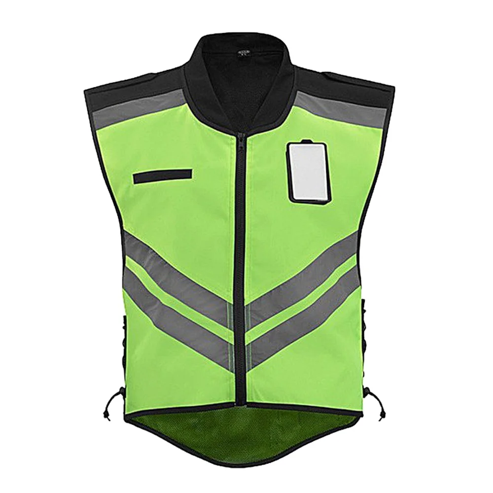Wholesale custom reflective safety motorcycle jacket vest team uniform vest with logo