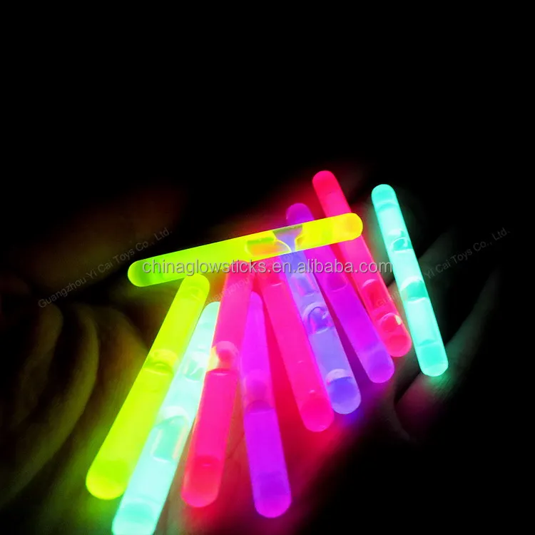 Long life fishing float 1.5 inch bulk glow sticks pink, red, blue, green mixed color