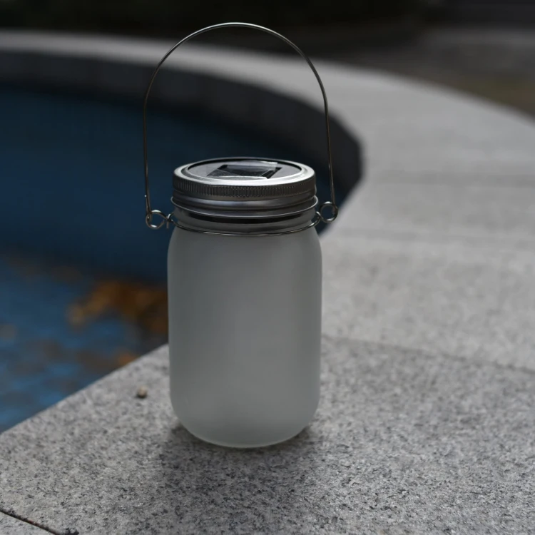 Outdoor Solar Mason Jar Solar Lights,Waterproof Mason Jar Solar Lights Bottle Solar Glass  Led Light Solar Garden Lights