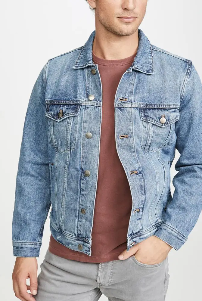 Wholesale denim jackets Classic denim jacket for men