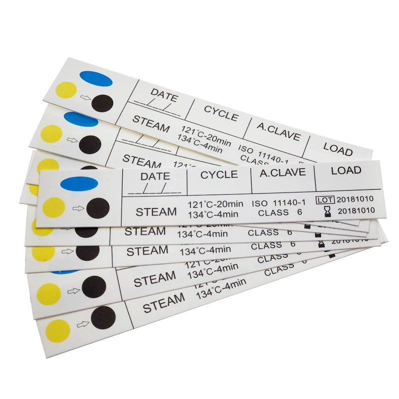 class 4&5&6 high quality one-time dental equipment autoclave use indicator card