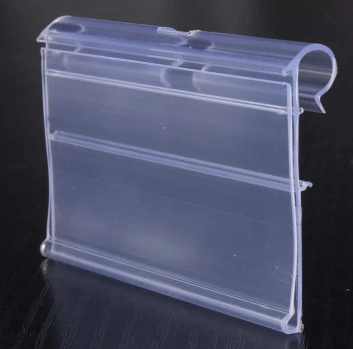 Wire Shelf Label Holder Display Hook Price Tag Holder Data Strip for Supermarket Shelves