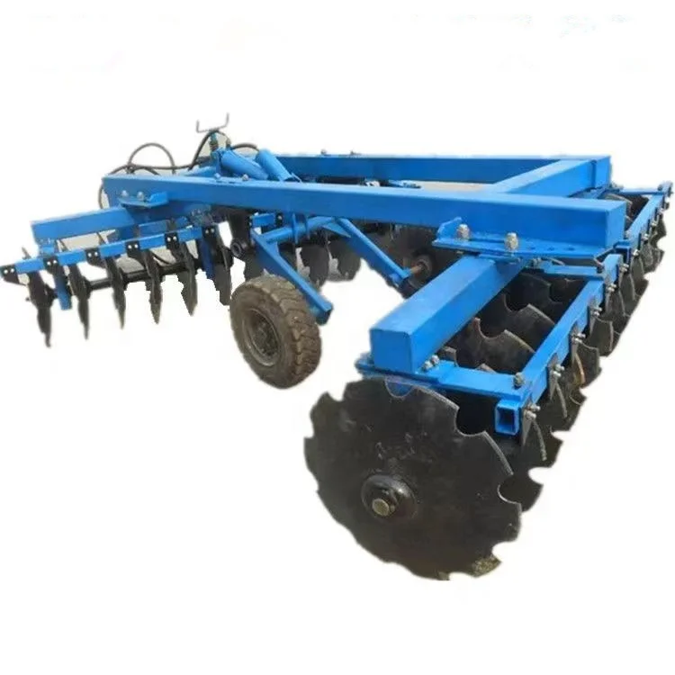 trailed offset heavy duty disc harrow of tractor