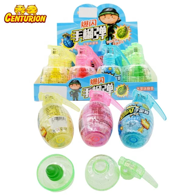 Funny hanging board whistle grenade toy candy with lollipop hard candy fruit  flavor kids toy candy