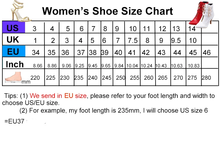 women size chart
