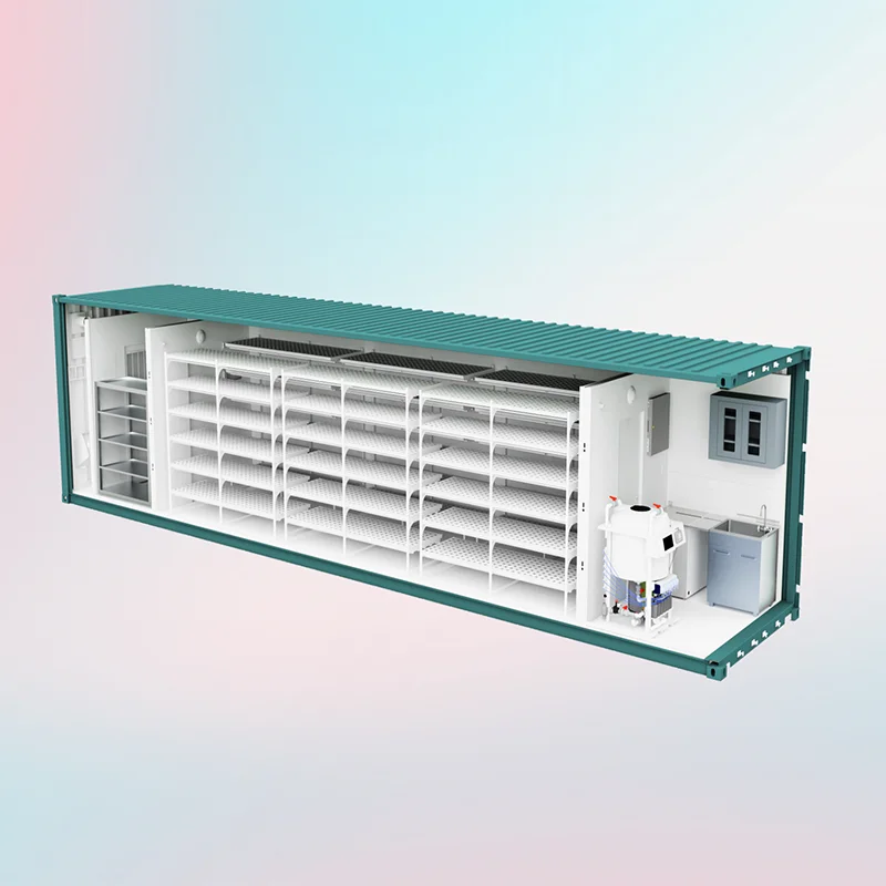 Farm Hydroponic Fodder Growing System shipping container Container Type Farming Use